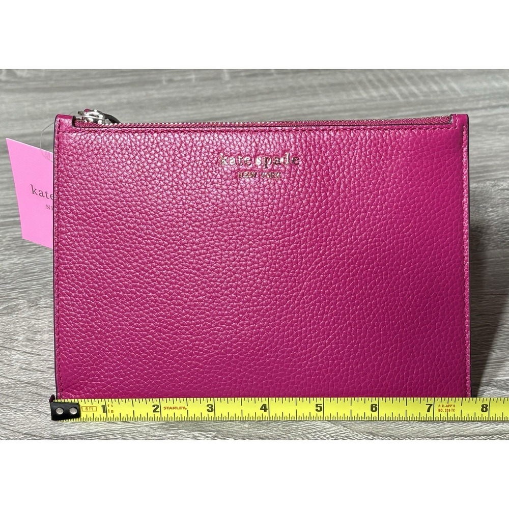 Kate Spade Small Anemone Pink Pebbled Leather Wristlet. Brand New w/ Tags. - Picture 13 of 13